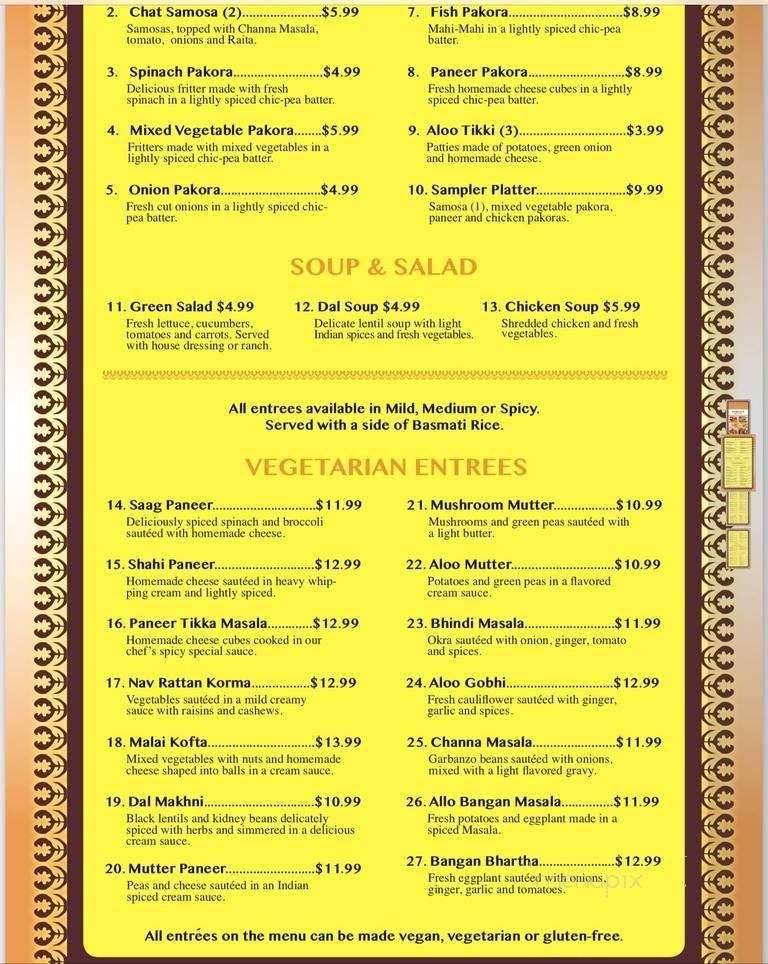 Menu page 1