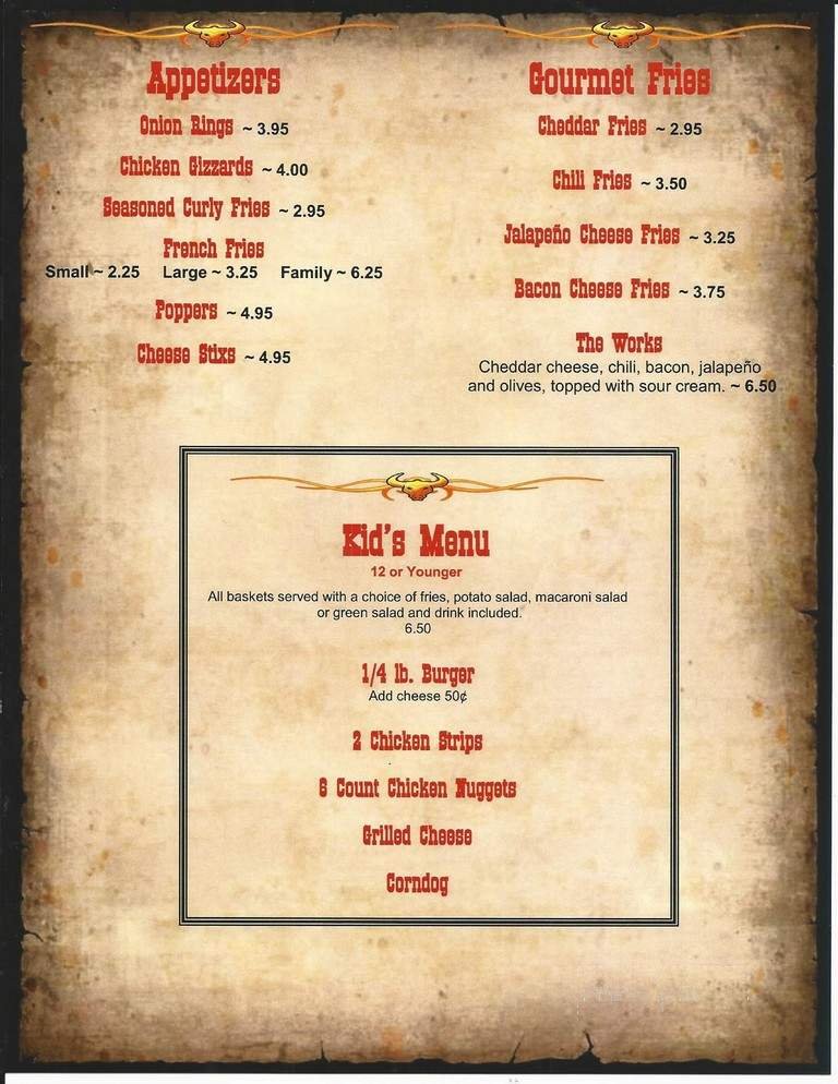 Menu page 1