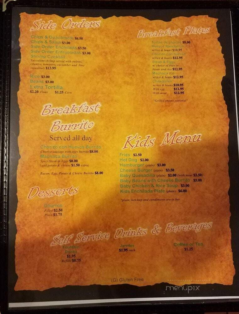 Menu page 1
