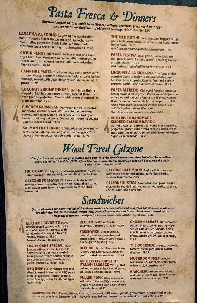 Menu page 1