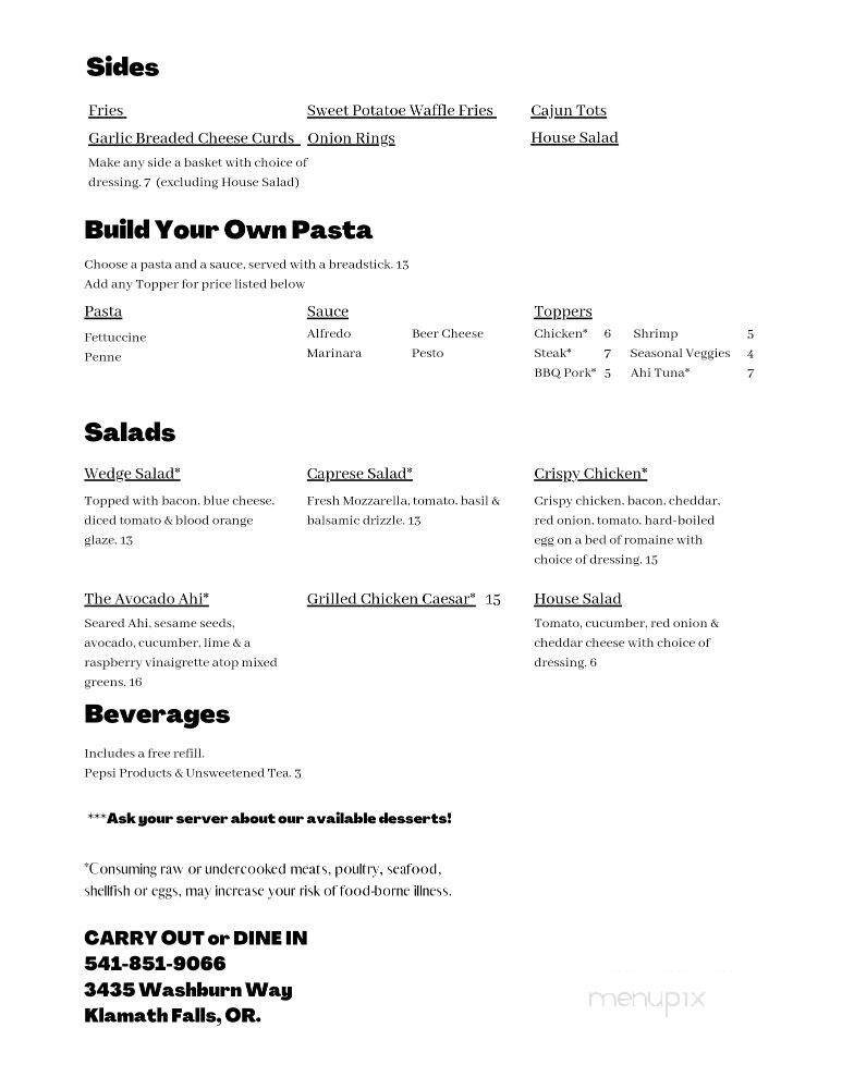 Menu page 1