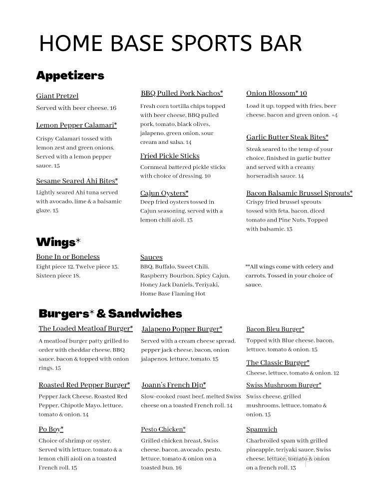 Menu page 2