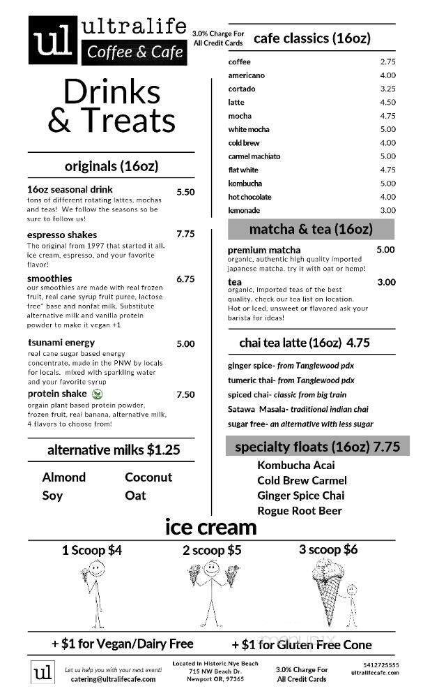 Menu page 1