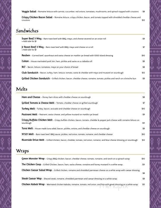 Menu page 2