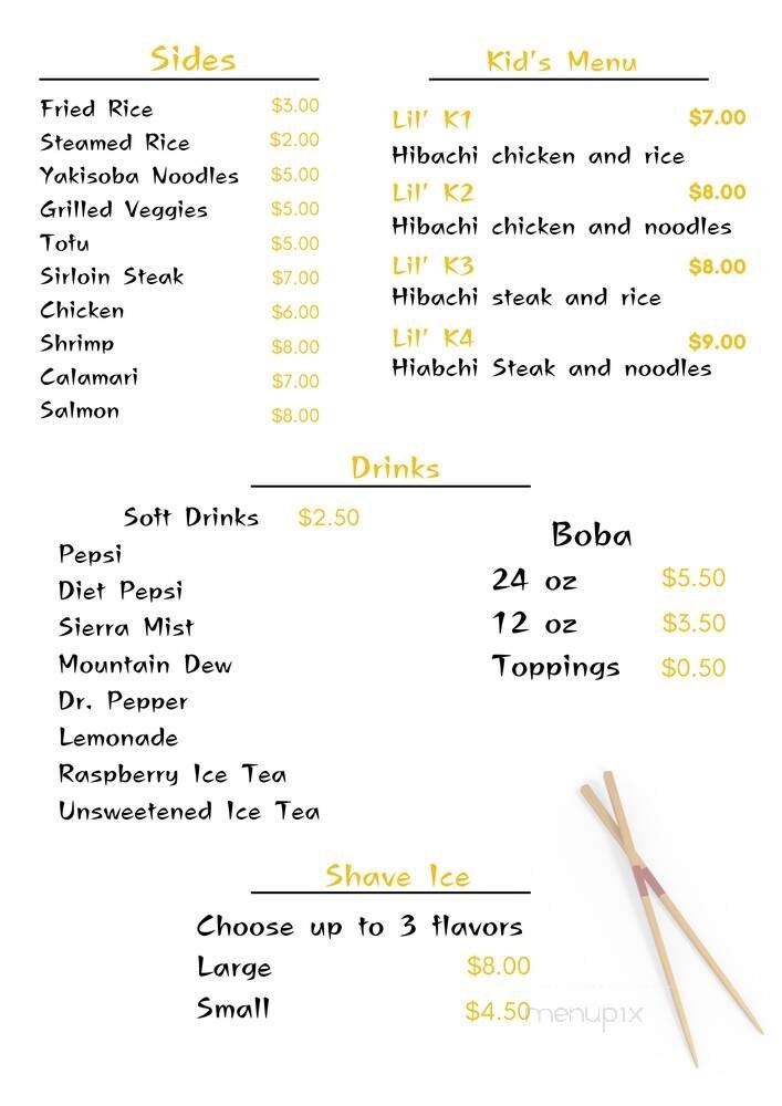 Menu page 2
