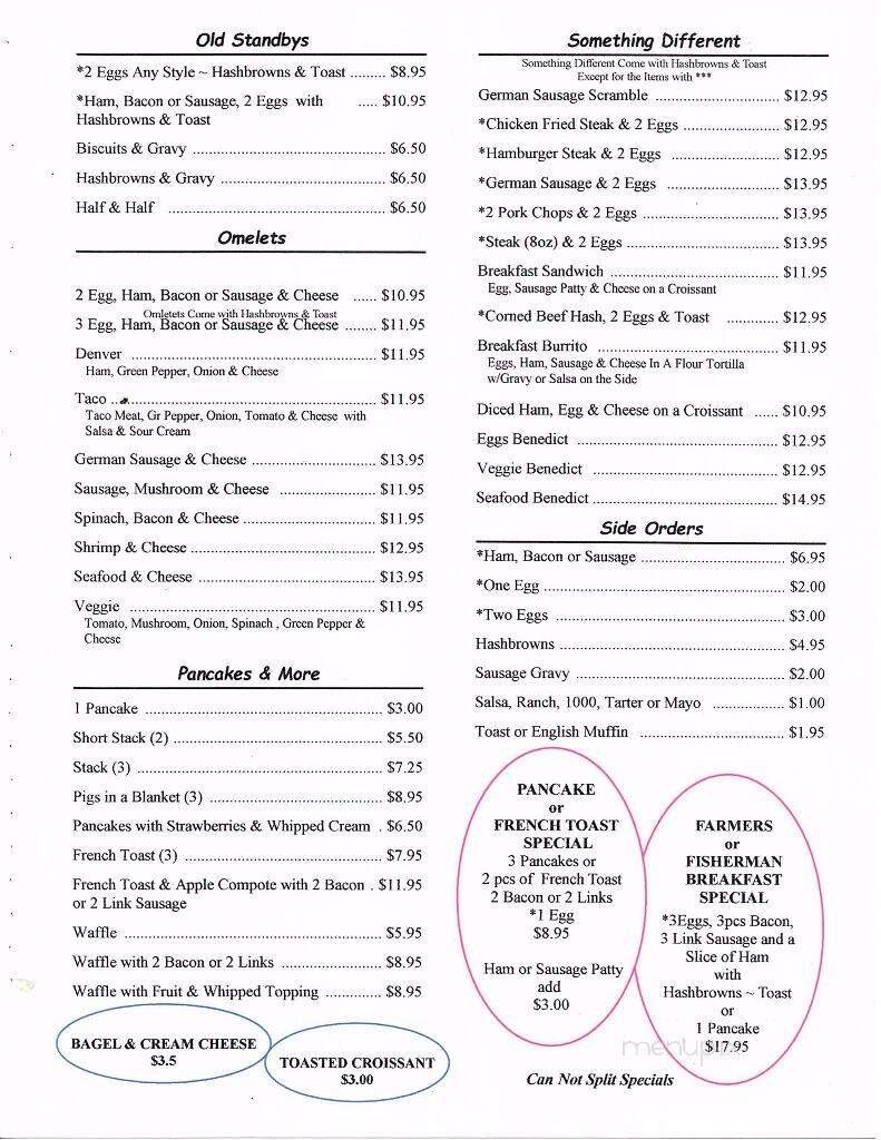 Menu page 1