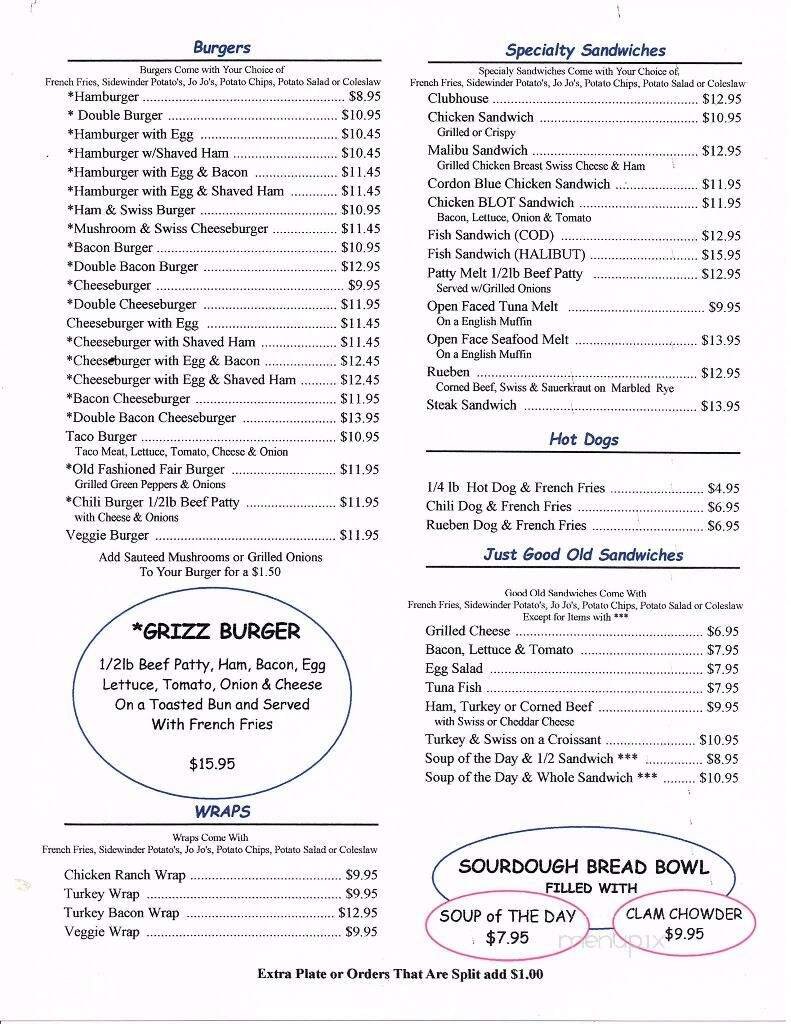 Menu page 2