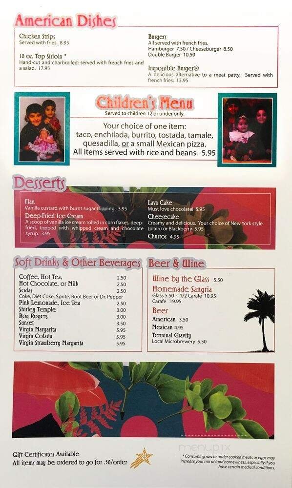 Menu page 2
