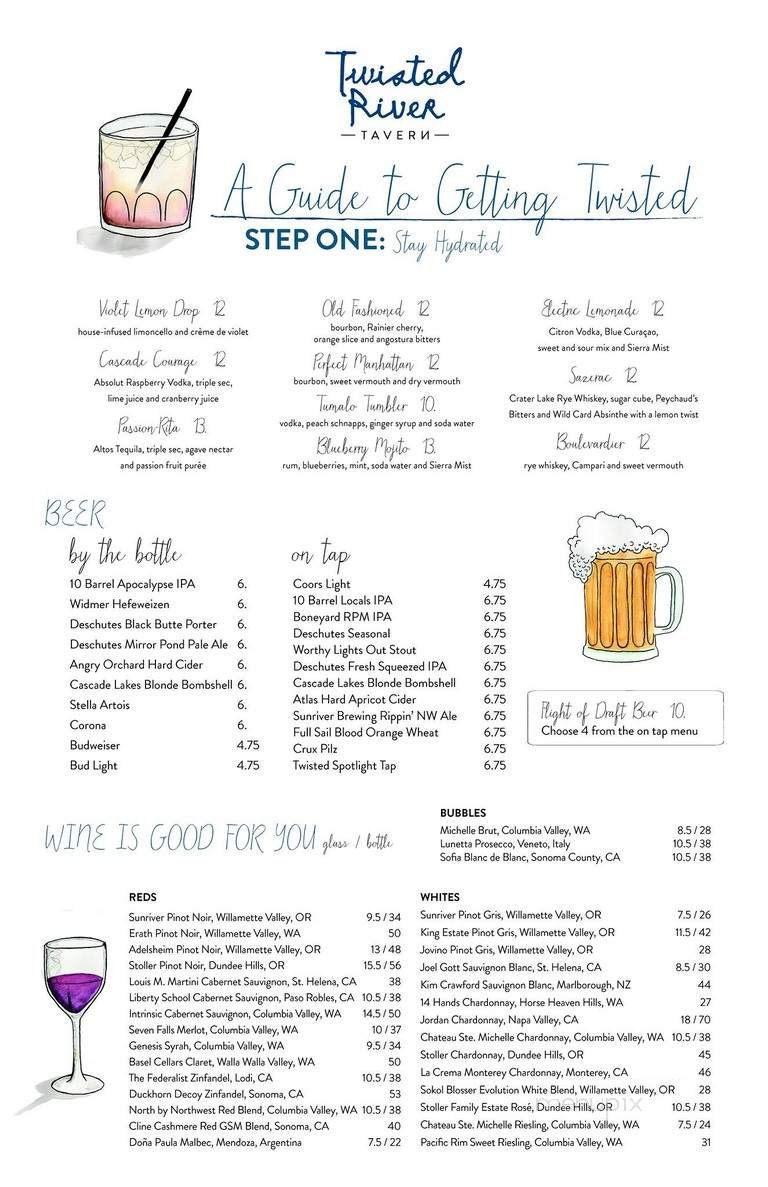 Menu page 1