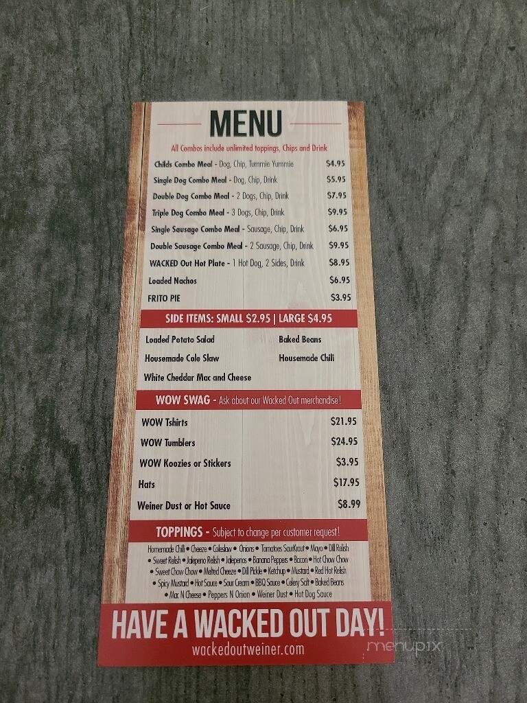 Menu page 1