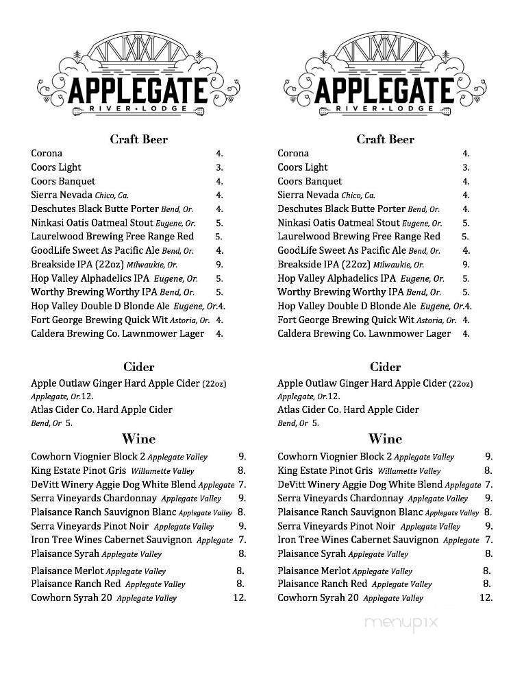 Menu page 1