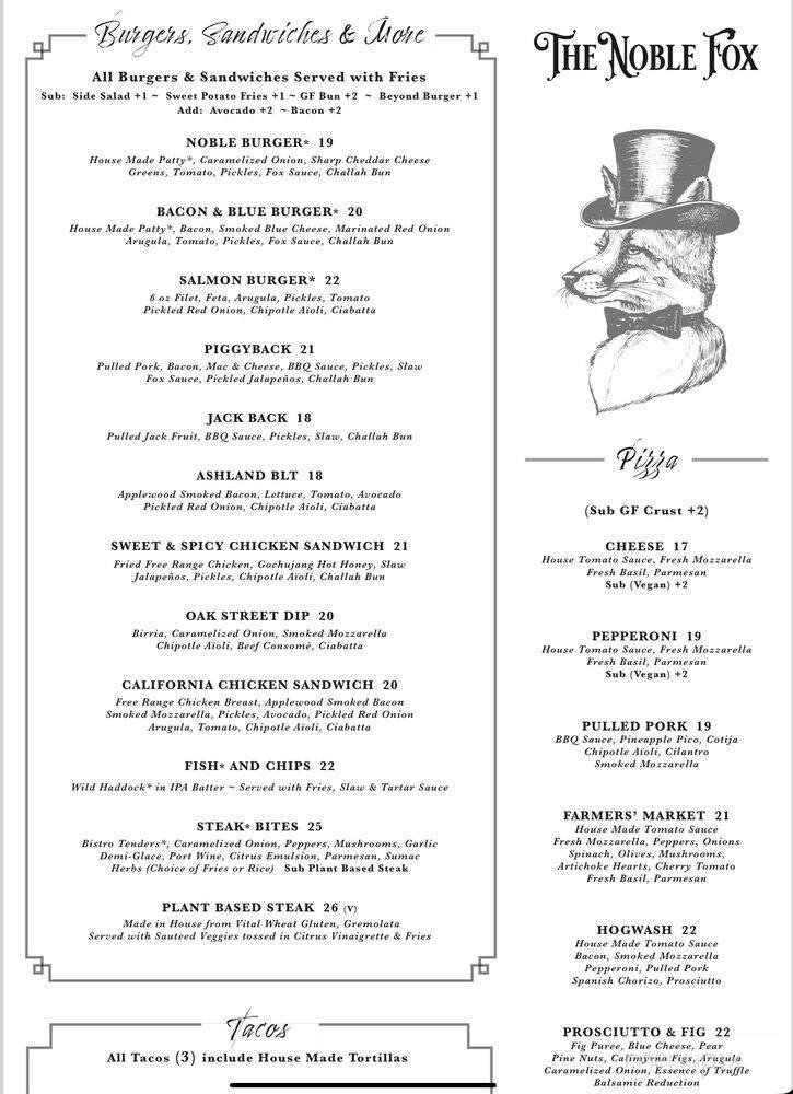Menu page 1