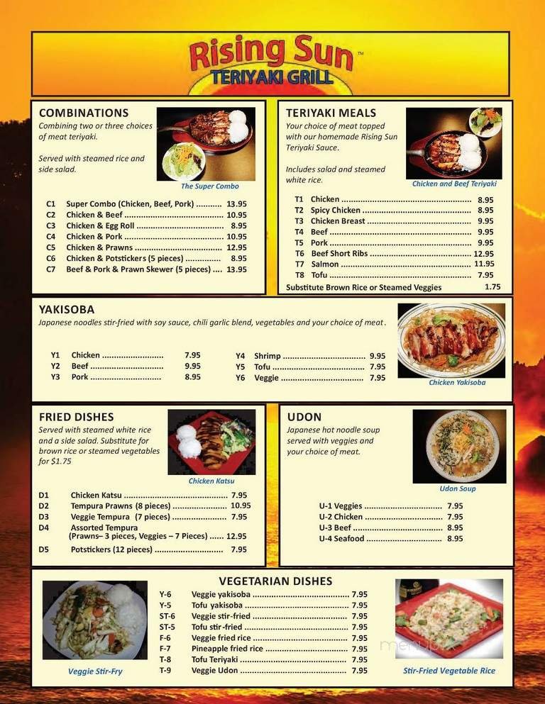 Menu page 1