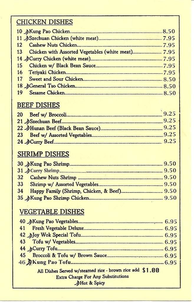 Menu page 2