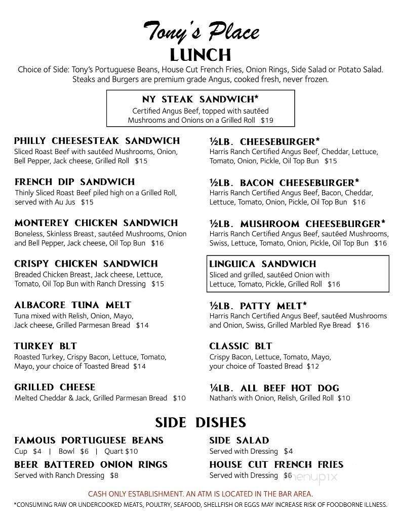 Menu page 1