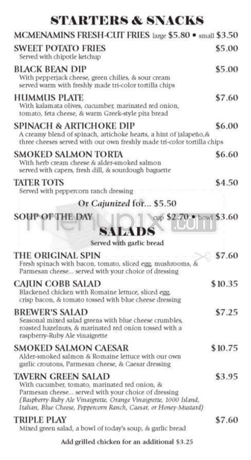 Menu page 2