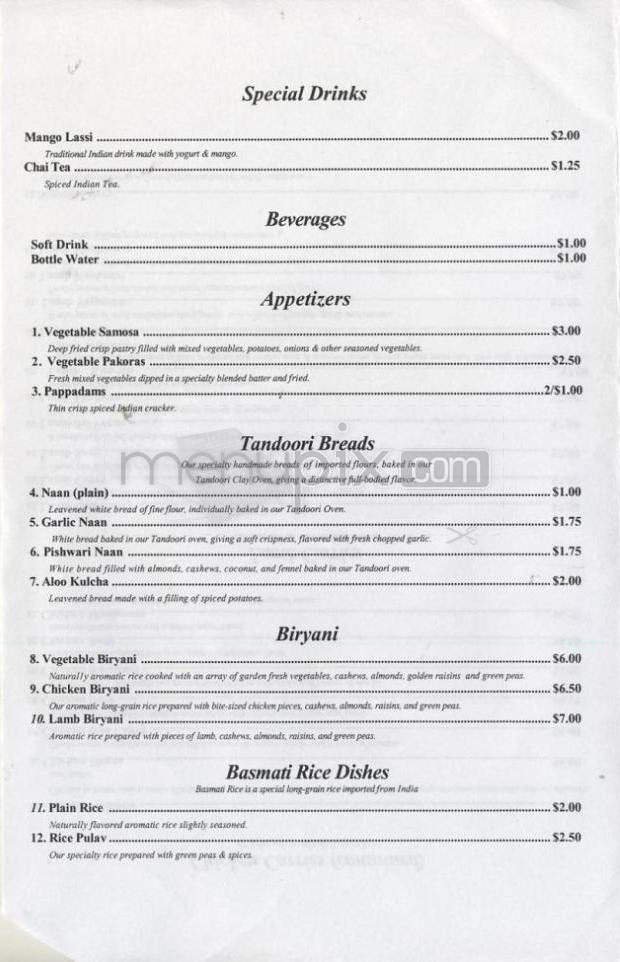Menu page 2