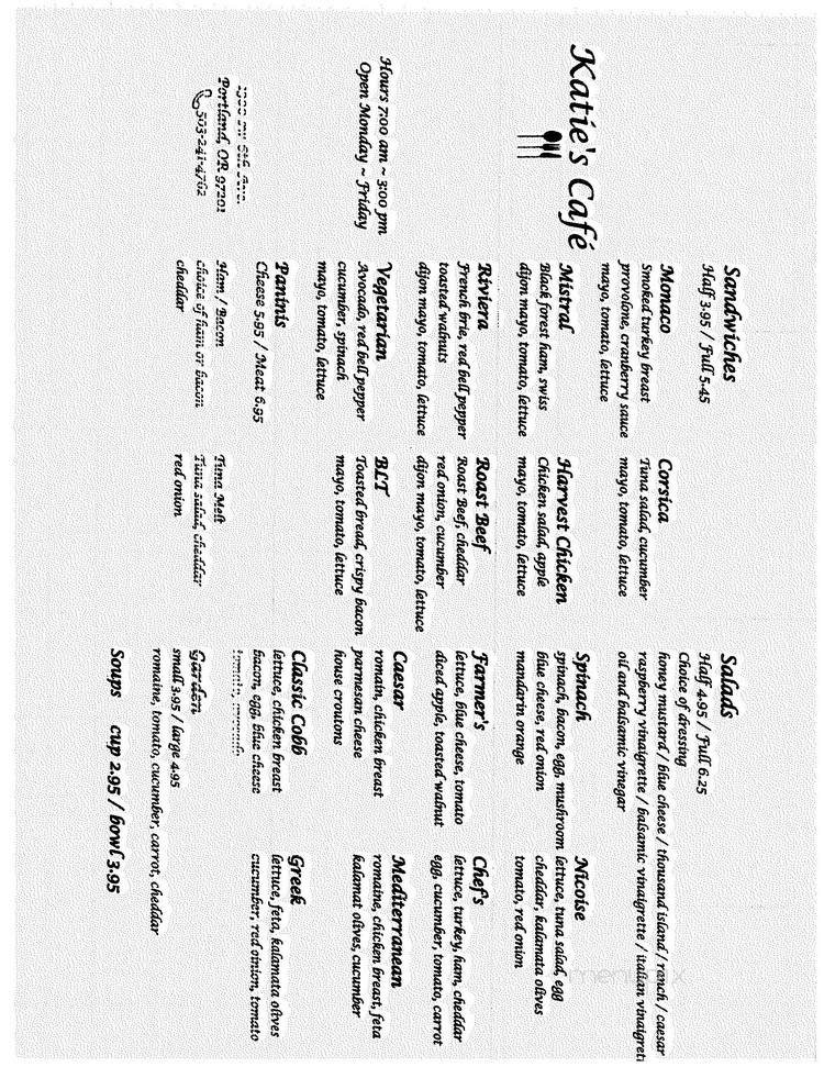 Menu page 1