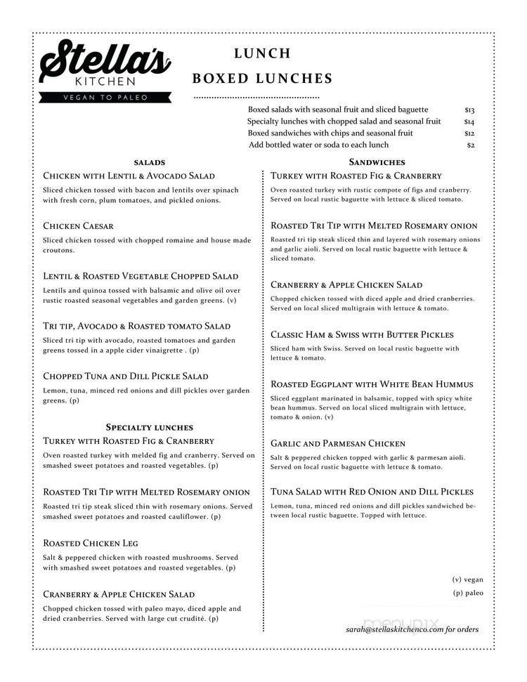 Menu page 2