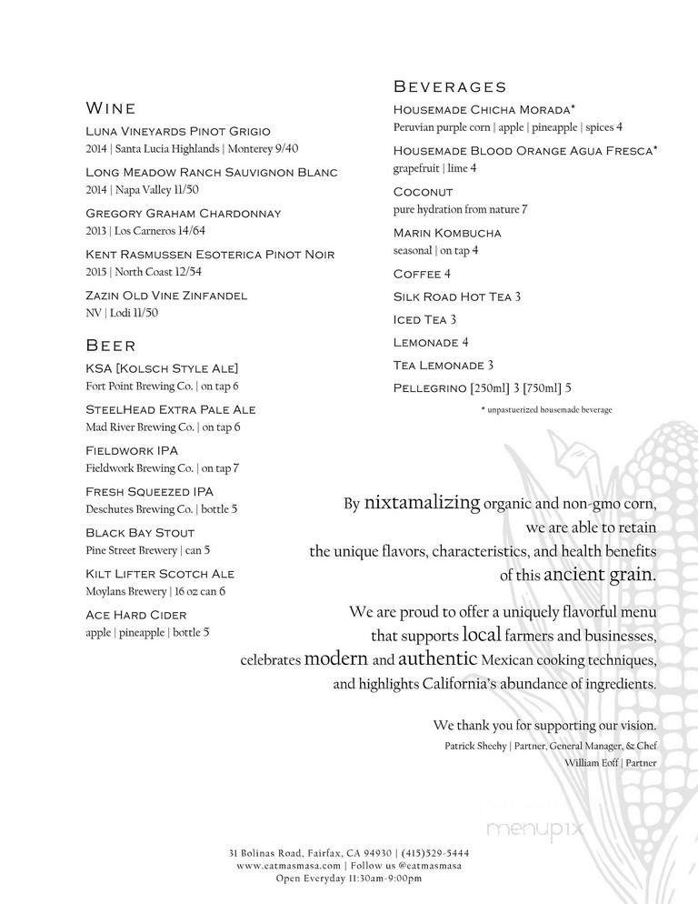 Menu page 2