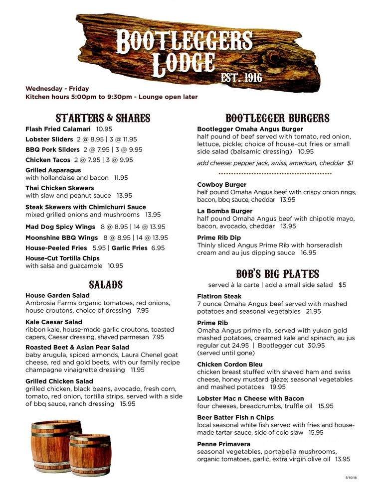 Menu page 1