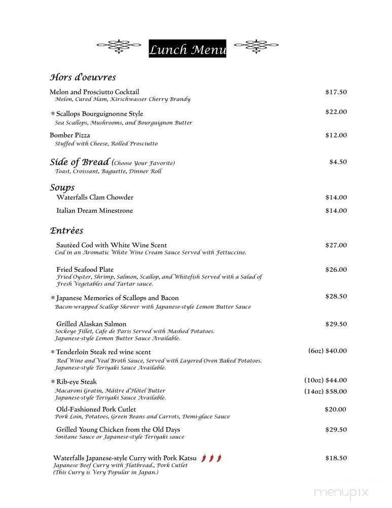 Menu page 1