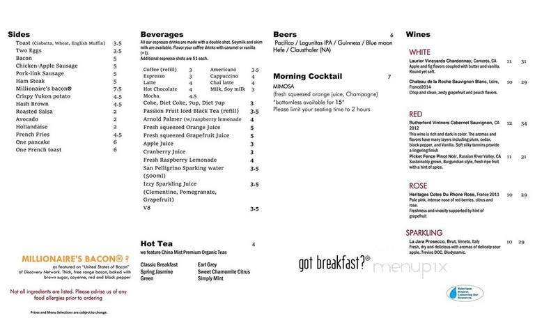 Menu page 2