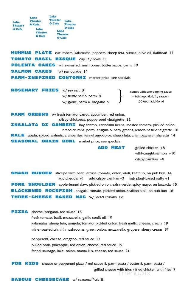Menu page 2