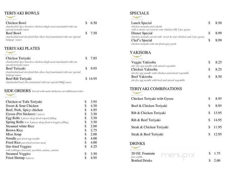 Menu page 2