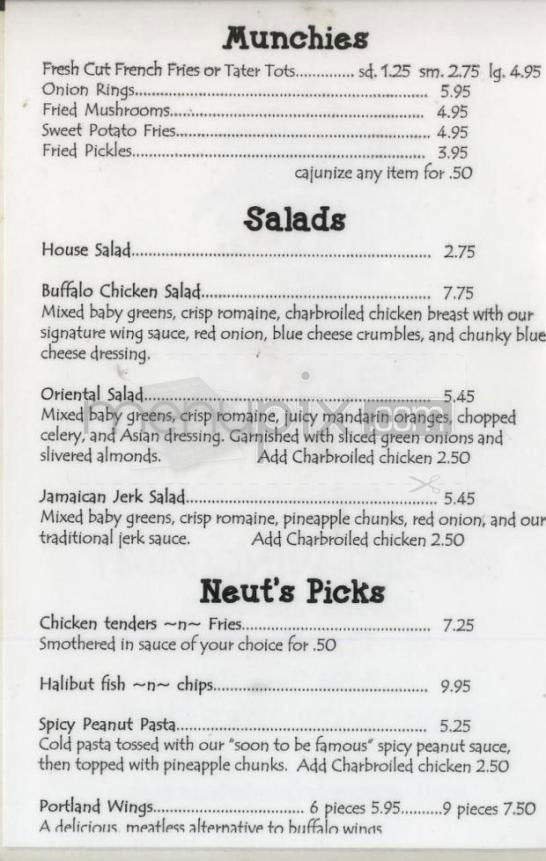 Menu page 2