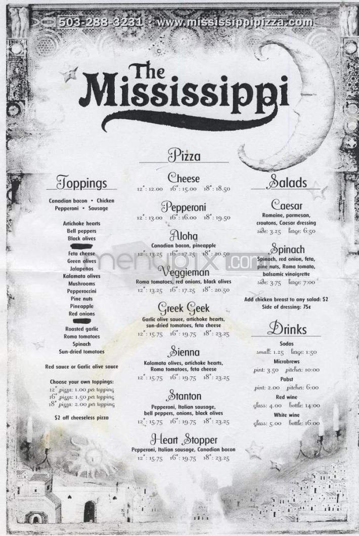 Menu page 1