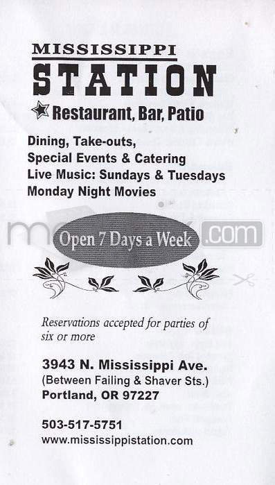 Menu page 1