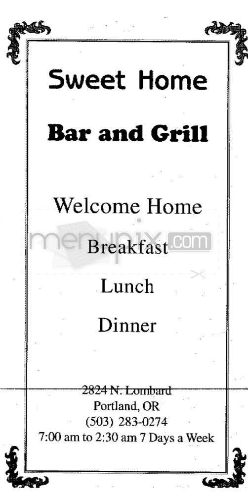 Menu page 1