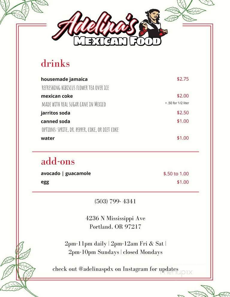 Menu page 2