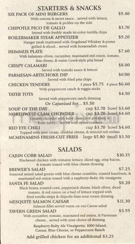 Menu page 2