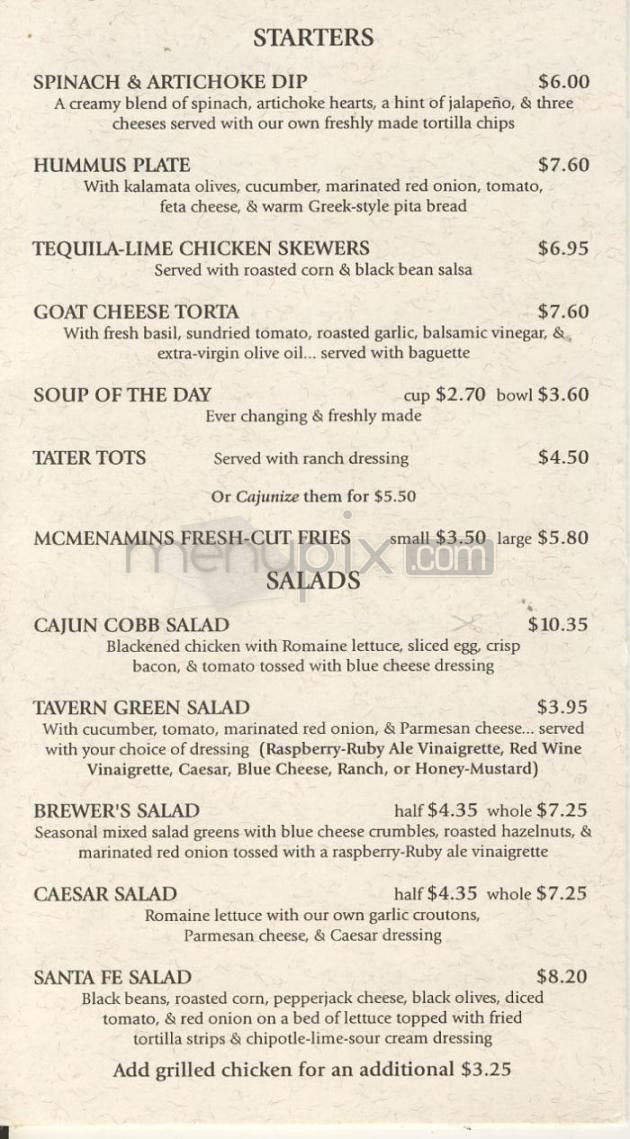 Menu page 2