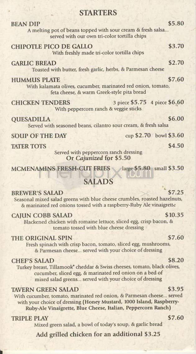 Menu page 2