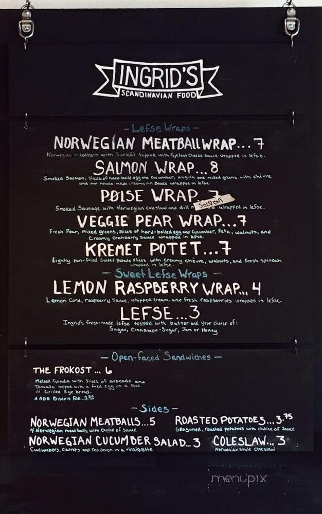 Menu page 1