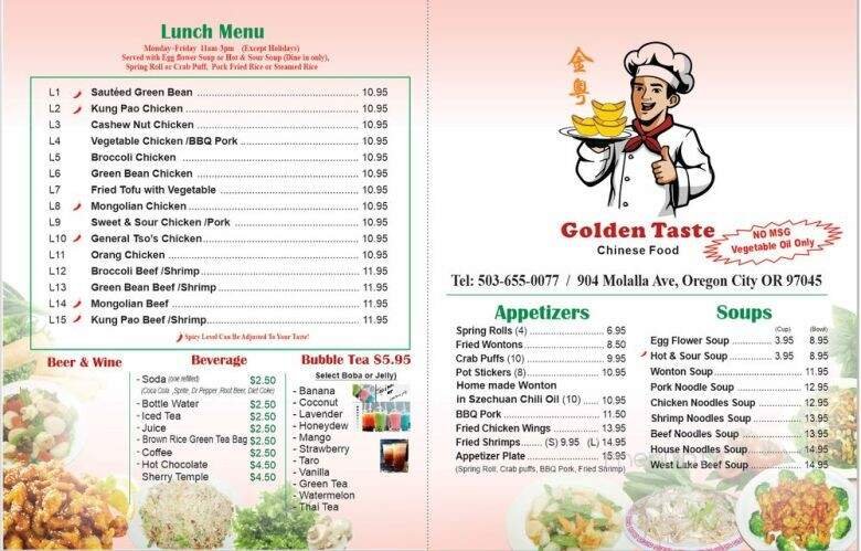 Menu page 1