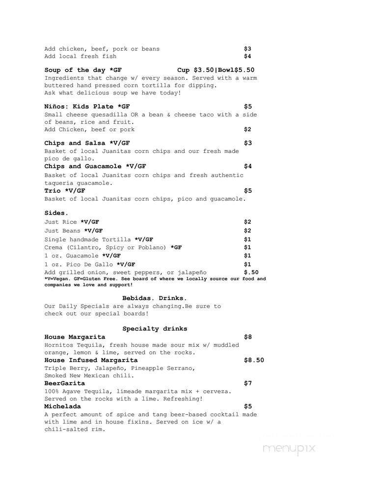 Menu page 2
