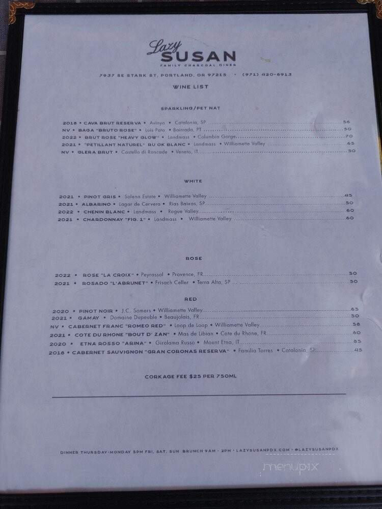 Menu page 2