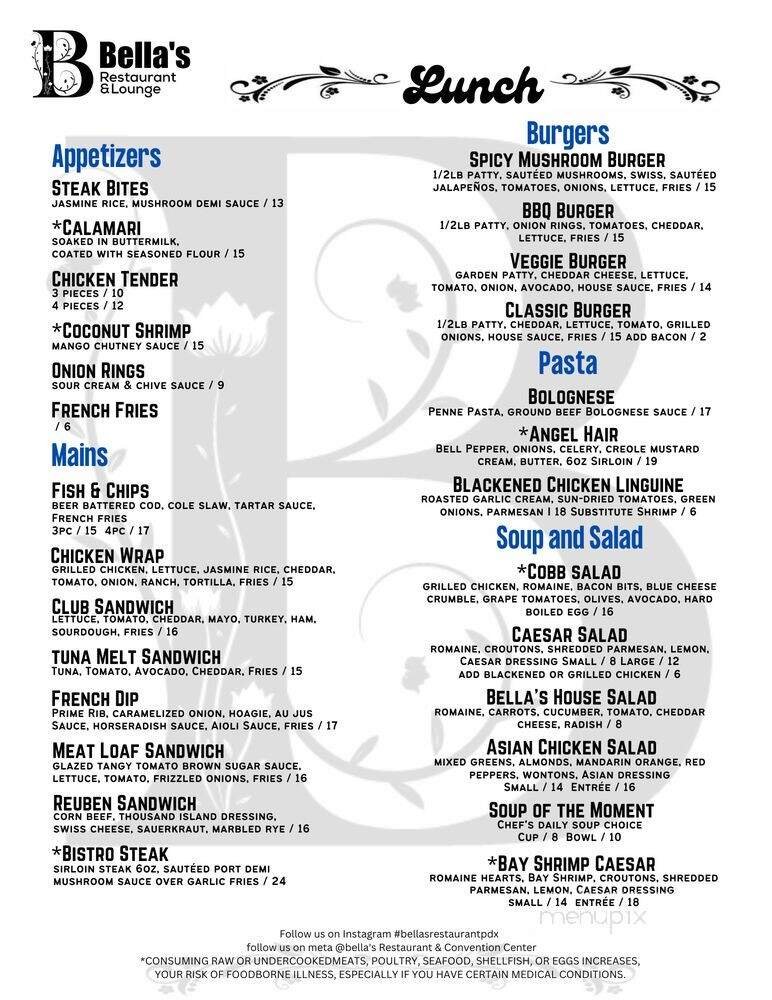 Menu page 1
