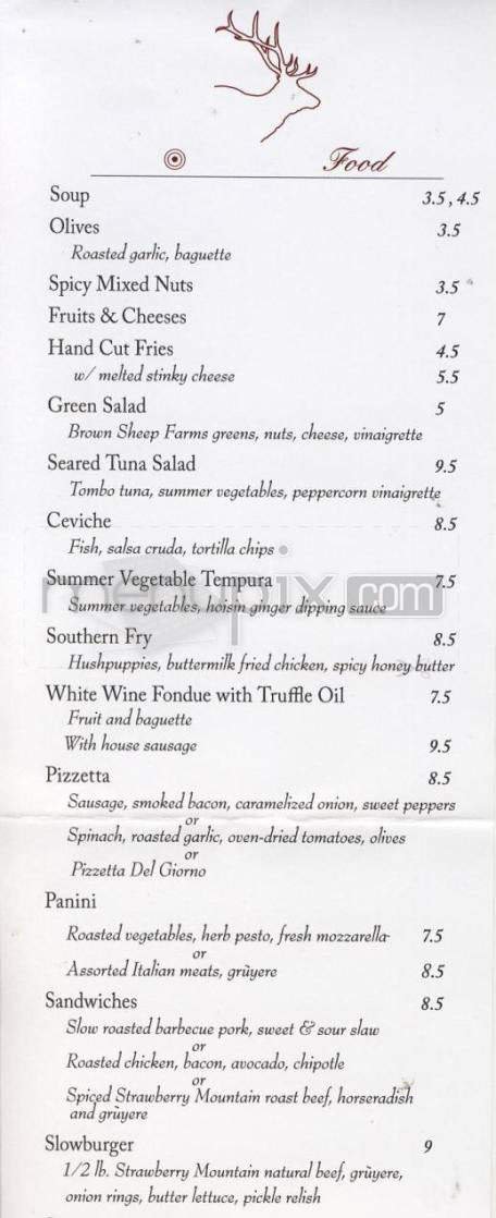 Menu page 1
