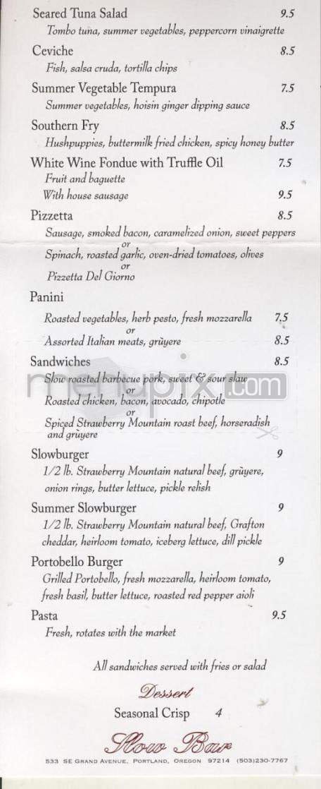 Menu page 2
