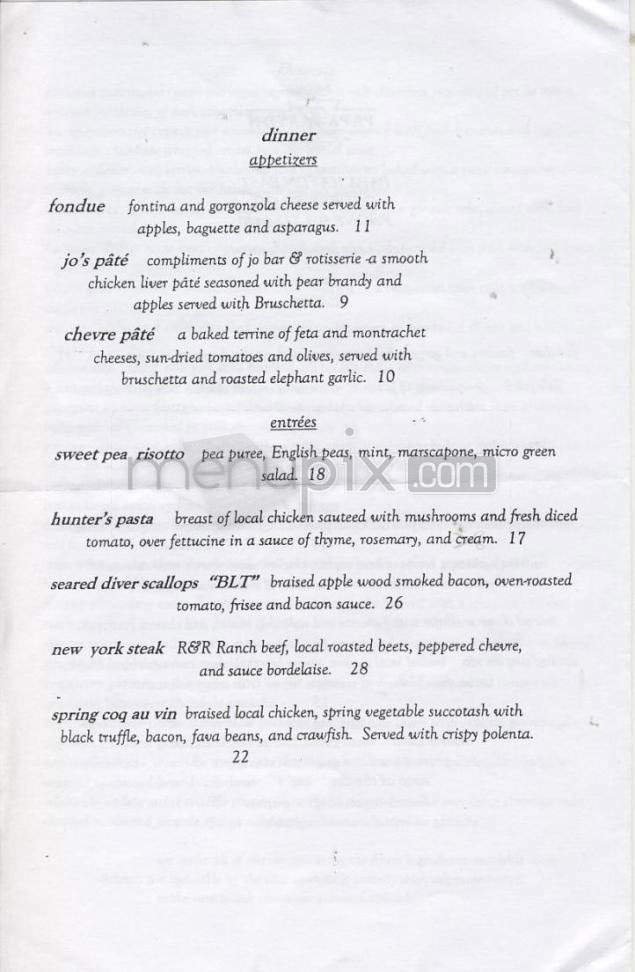 Menu page 1