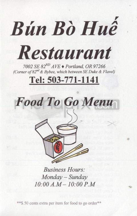 Menu page 1