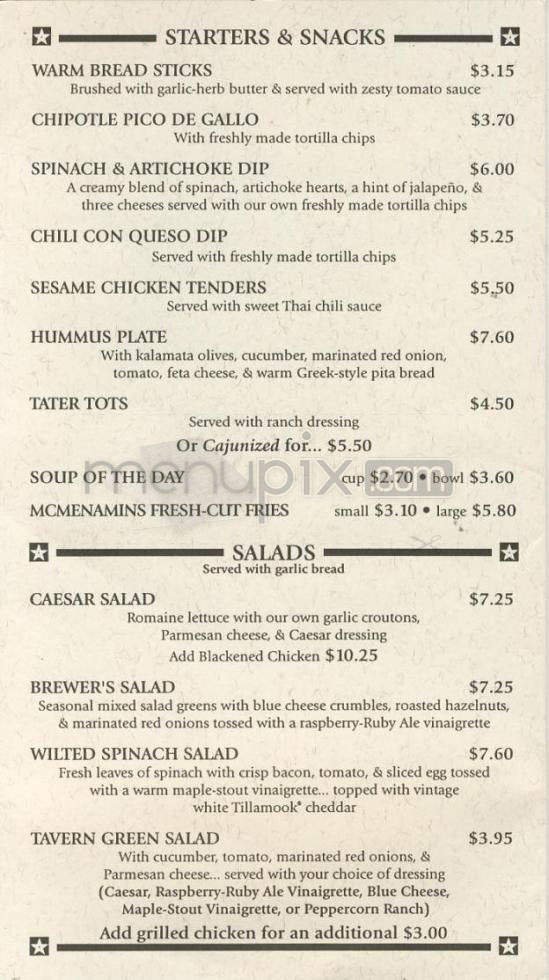 Menu page 2
