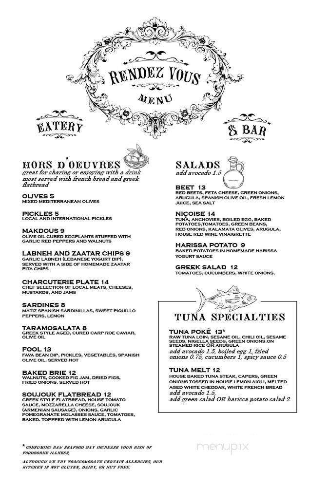 Menu page 1