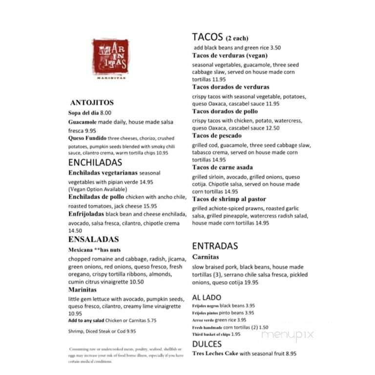 Menu page 1