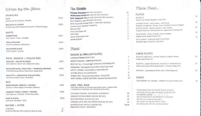 Menu page 1